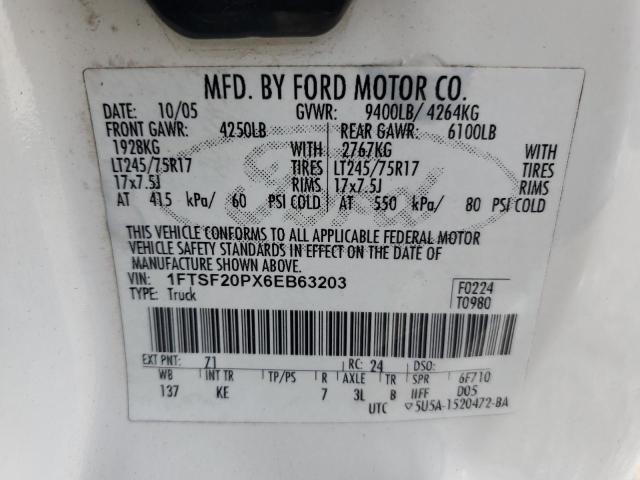 2006 FORD F250 SUPER #3229610199
