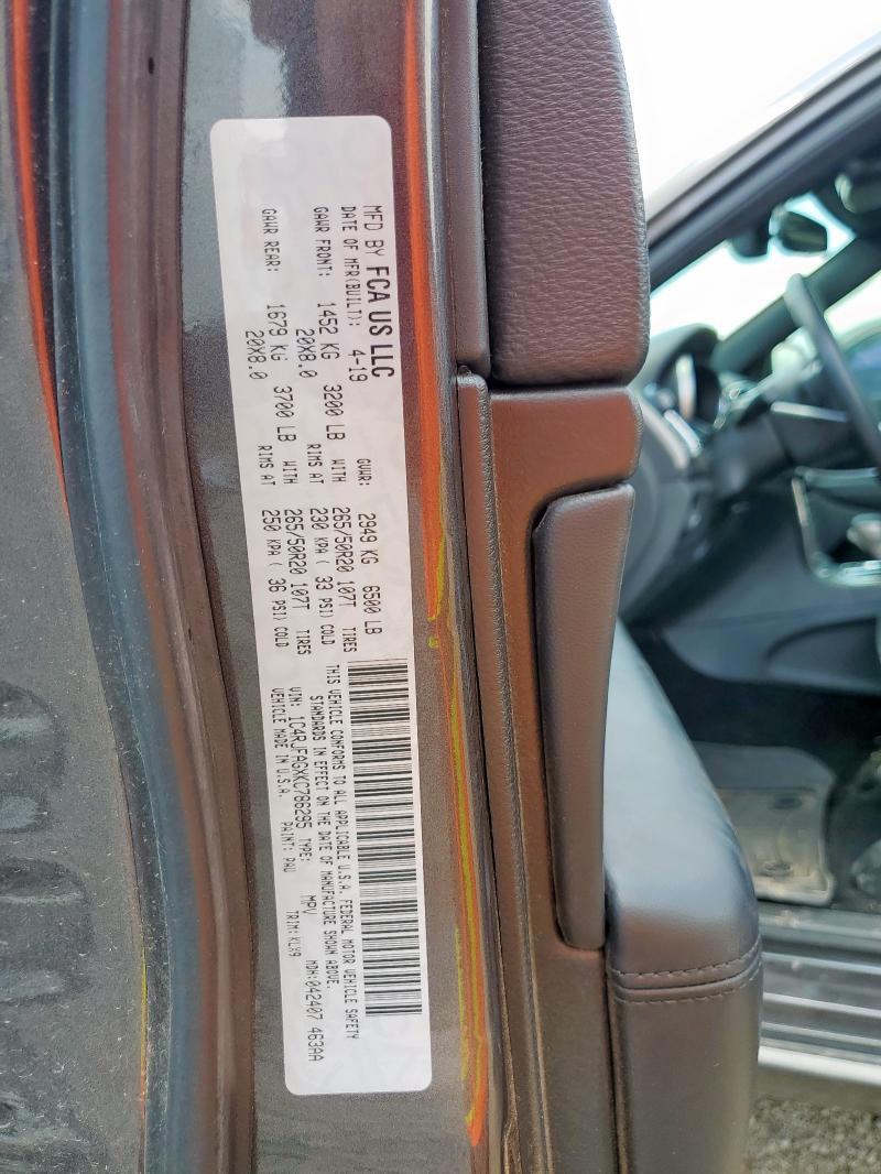 2019 JEEP GRAND CHER 1C4RJFAGXKC786295