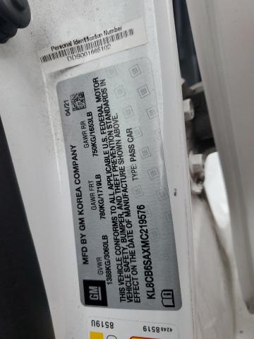 2021 CHEVROLET SPARK LS KL8CB6SAXMC219576