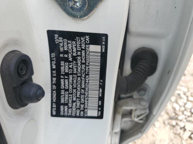 2017 HONDA CIVIC EX SHHFK7H51HU214424