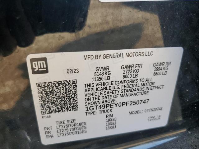 2023 GMC SIERRA K2500 AT4 1GT49PEY0PF250747