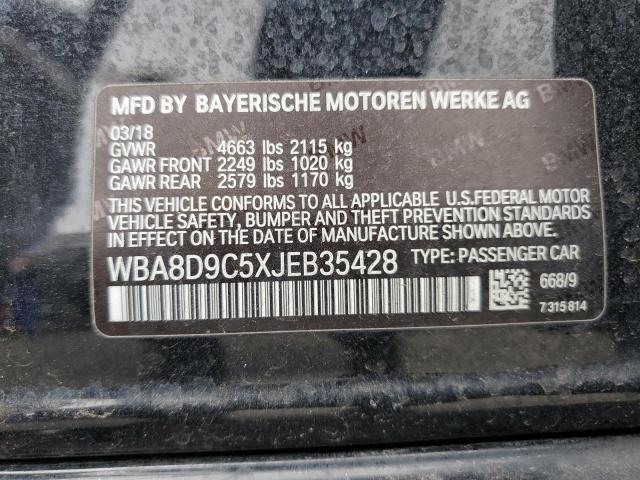 2018 BMW 330 XI WBA8D9C5XJEB35428