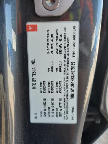 2018 TESLA MODEL 3 5YJ3E1EB8JF079189
