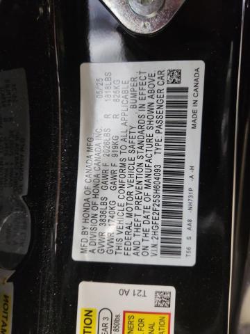 2025 HONDA CIVIC LX 2HGFE2F25SH604093