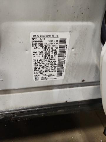 2012 NISSAN MURANO S - JN8AZ1MW6CW203768