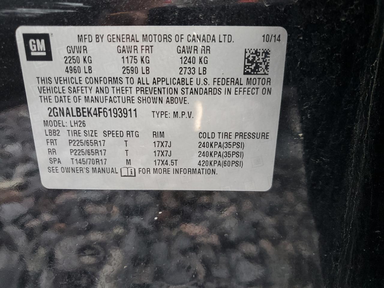 CHEVROLET EQUINOX LT