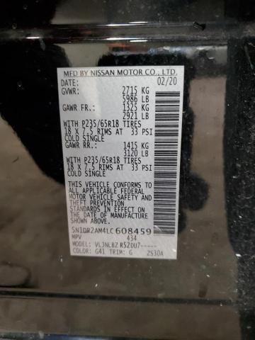 2020 NISSAN PATHFINDER - 5N1DR2AM4LC608459