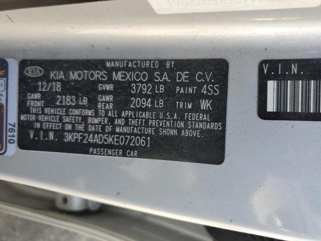 2019 KIA FORTE FE - 3KPF24AD5KE072061