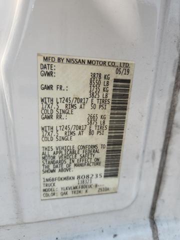 2019 NISSAN NV 1500 S 1N6BF0KM8KN808235