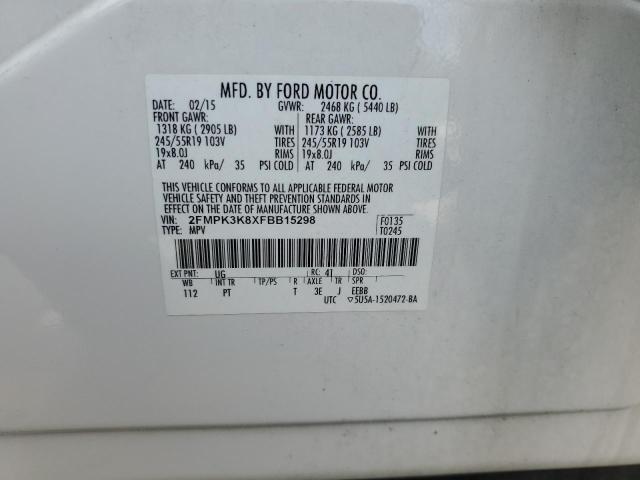 2015 FORD EDGE 2FMPK3K8XFBB15298