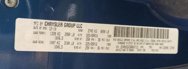 2011 DODGE GRAND CARA - 2D4RN3DG3BR607121