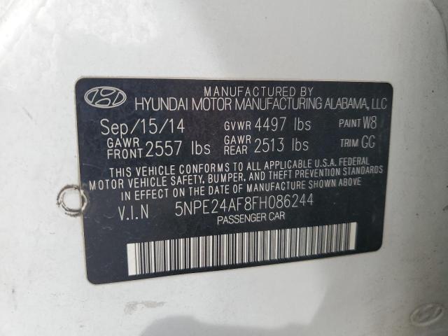 2015 HYUNDAI SONATA SE 5NPE24AF8FH086244