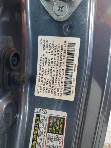 2015 HONDA CIVIC SI 2HGFG4A53FH700334