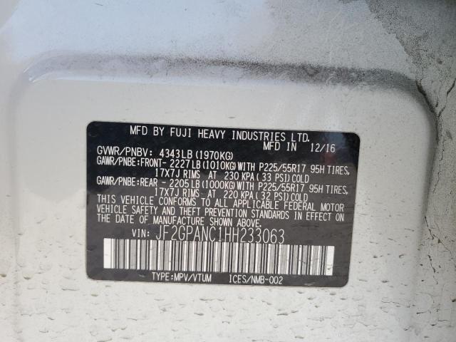 2017 SUBARU CROSSTREK #3297110492