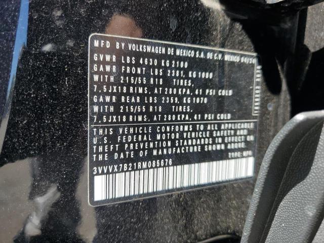 2024 VOLKSWAGEN TAOS SE 3VVVX7B21RM085676