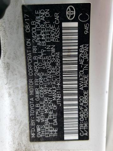 2018 TOYOTA CAMRY L JTNB11HK0J3028894