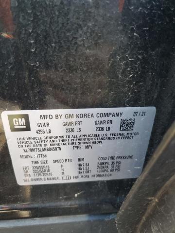 2022 CHEVROLET TRAILBLAZER RS KL79MTSL5NB045075