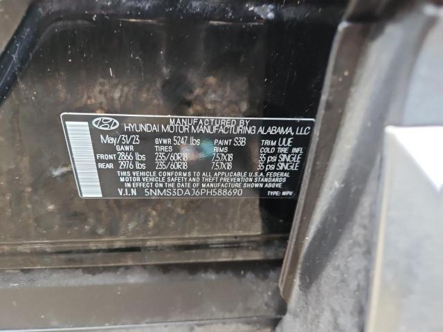 2023 HYUNDAI SANTA FE S 5NMS3DAJ6PH588690