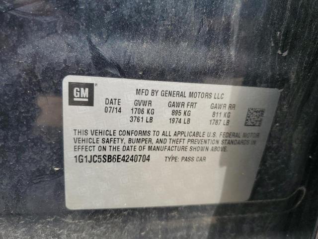 2014 CHEVROLET SONIC LT - 1G1JC5SB6E4240704