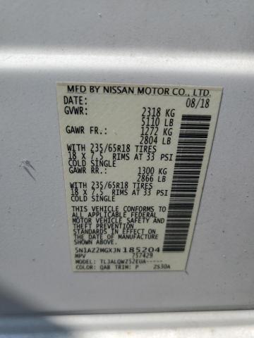 2018 NISSAN MURANO S 5N1AZ2MGXJN185204