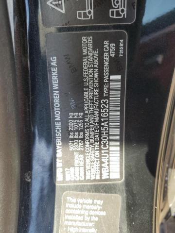 2017 BMW 440XI WBA4U1C30H5A16523