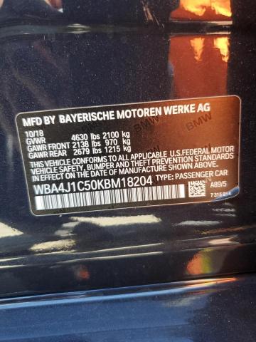 2019 BMW 430I GRAN COUPE - WBA4J1C50KBM18204