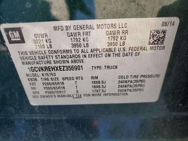 2014 CHEVROLET SILVERADO #3292461695