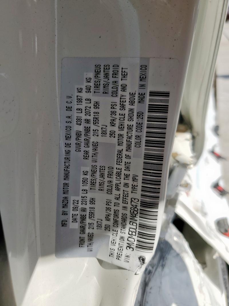 2022 MAZDA CX-30 PREM 3MVDMBDL6NM458473