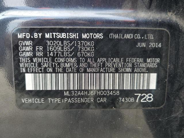 2015 MITSUBISHI MIRAGE ES ML32A4HJ6FH003458