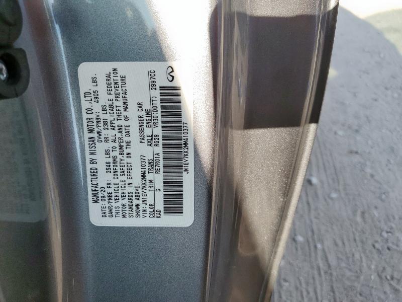 2021 INFINITI Q60 LUXE JN1EV7KK2MM410377