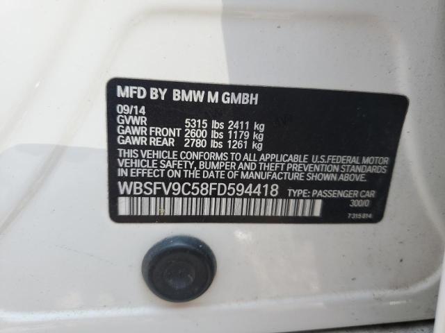 2015 BMW M5 WBSFV9C58FD594418