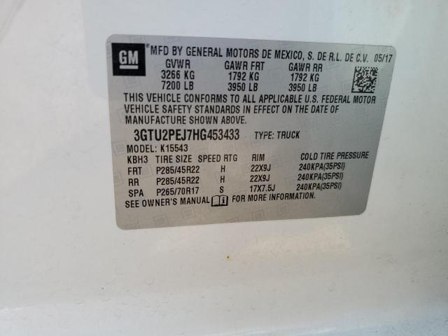 2017 GMC SIERRA K15 - 3GTU2PEJ7HG453433