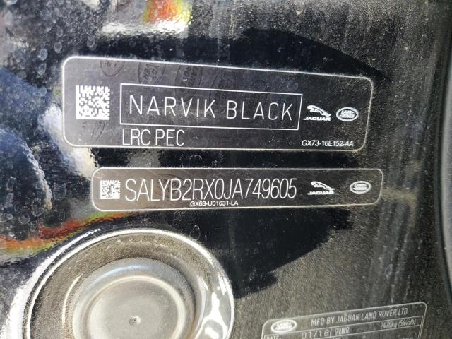 2018 LAND ROVER RANGE ROVER VELAR S SALYB2RX0JA749605
