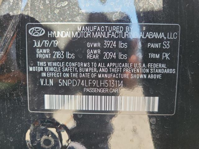 2020 HYUNDAI ELANTRA SE 5NPD74LF9LH513114