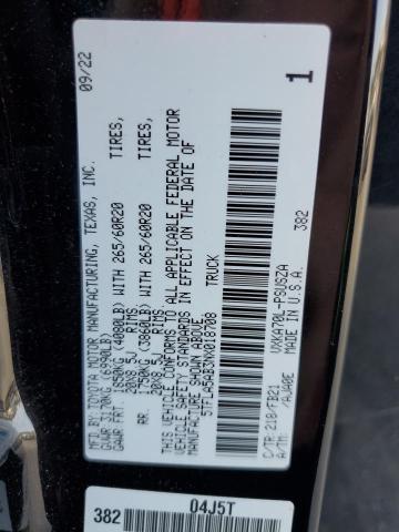 2022 TOYOTA TUNDRA CREWMAX SR 5TFLA5AB3NX018708