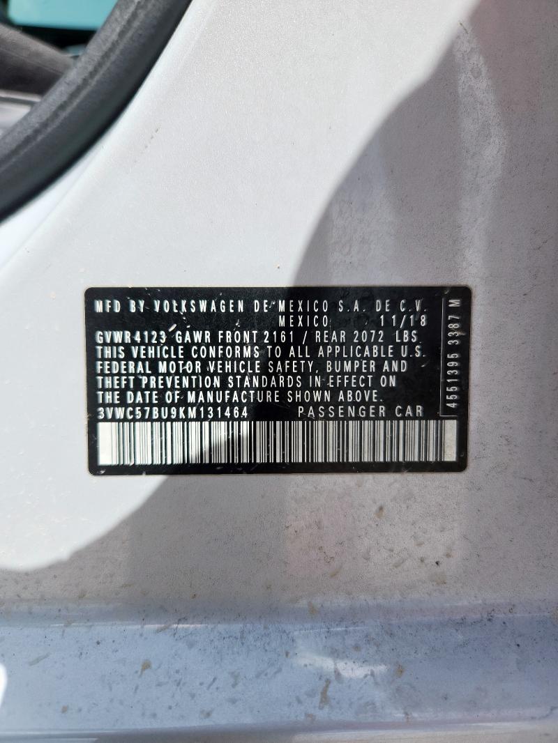 2019 VOLKSWAGEN JETTA S - 3VWC57BU9KM131464