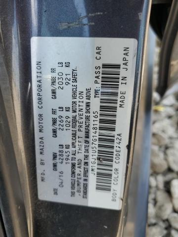2016 MAZDA 6 SPORT JM1GJ1U57G1481165