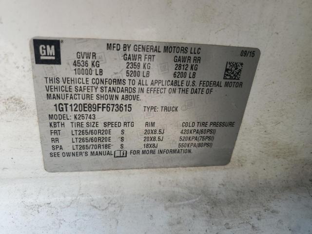 2015 GMC SIERRA K25 1GT120E89FF673615