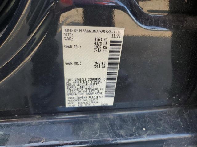 2022 NISSAN ALTIMA SV 1N4BL4DV1NN302457