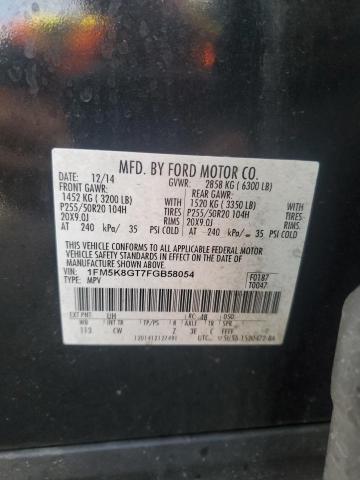 2015 FORD EXPLORER SPORT 1FM5K8GT7FGB58054