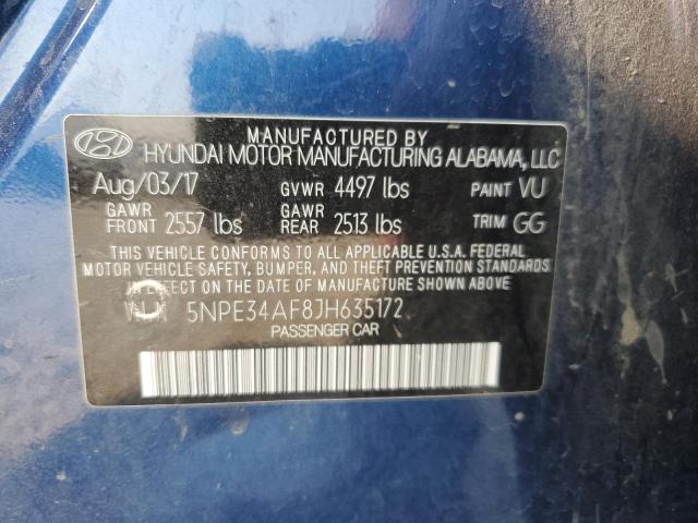2018 HYUNDAI SONATA SPO - 5NPE34AF8JH635172
