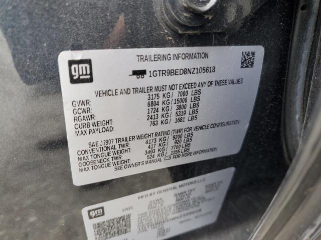 2022 GMC SIERRA LIM 1GTR9BED8NZ105618