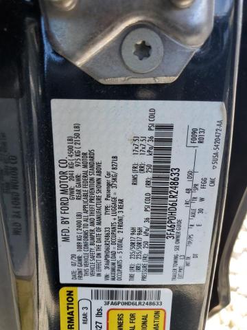 2020 FORD FUSION SE - 3FA6P0HD6LR248633