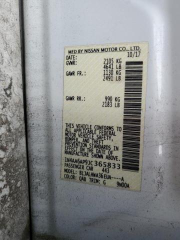 2018 NISSAN MAXIMA 3.5S #3297012342