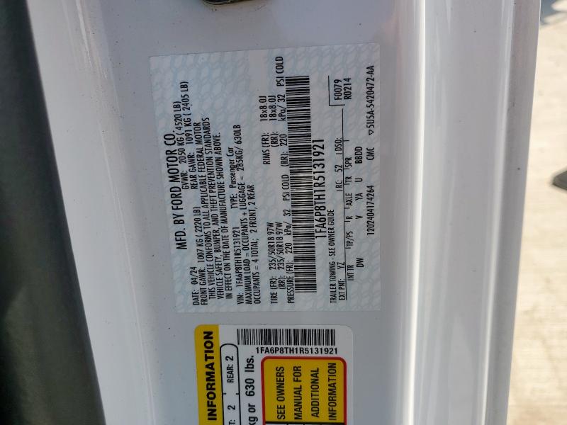 2024 FORD MUSTANG 1FA6P8TH1R5131921