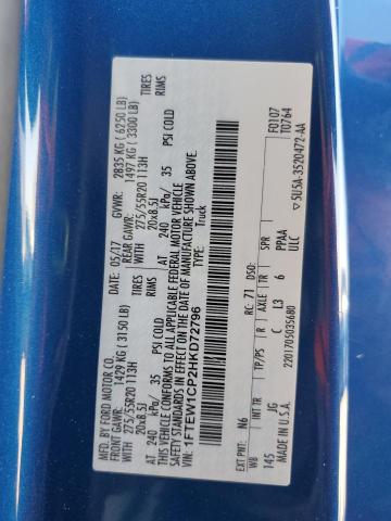 2017 FORD F150 SUPER - 1FTEW1CP2HKD72796
