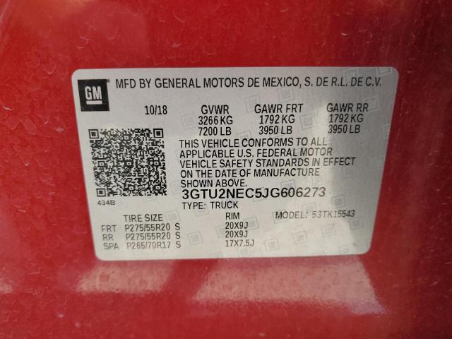 2018 GMC SIERRA K15 - 3GTU2NEC5JG606273