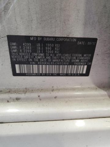 2018 SUBARU IMPREZA SP 4S3GKAL65J3602908