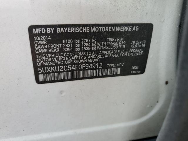2015 BMW X6 XDRIVE3 5UXKU2C54F0F94912