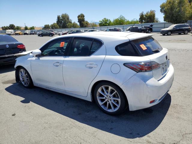 LEXUS CT 200 2012 white  hybrid engine JTHKD5BH3C2062321 photo #3